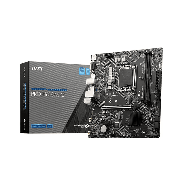 Placa Madre MSI PRO H610M-G DDR5 LGA1700 mATX 1