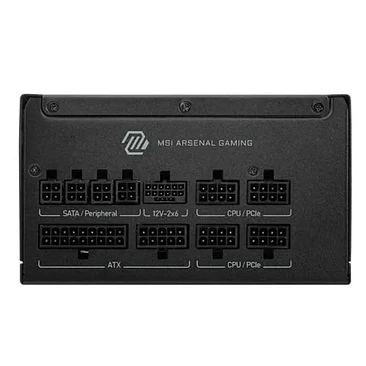Fuente Poder MSI MAG A1000GLS 1000W PCIe 5 Modular 3