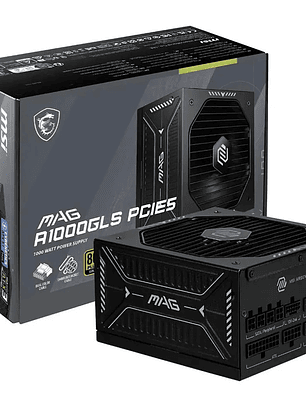 Fuente Poder MSI MAG A1000GLS 1000W PCIe 5 Modular