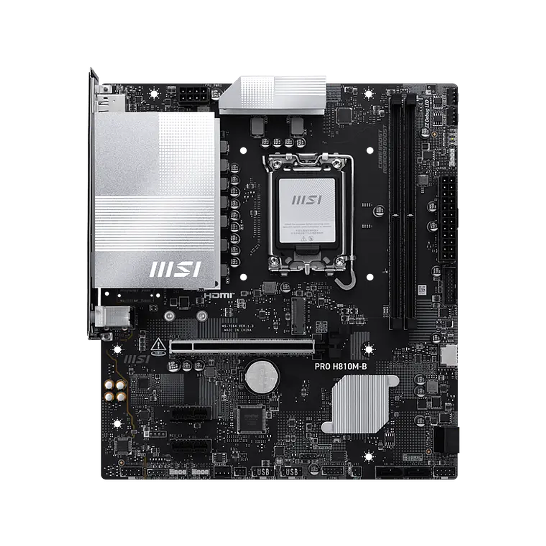 Placa Madre MSI PRO H810M-B DDR5 Core Ultra LGA1851 2