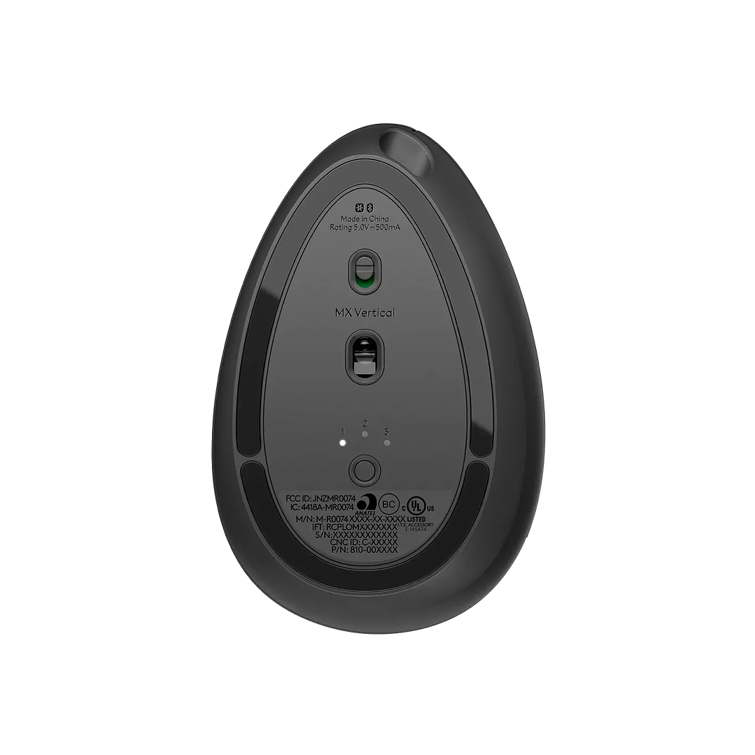 Mouse Ergonómico Logitech MX Vertical Inalámbrico Grafito 5