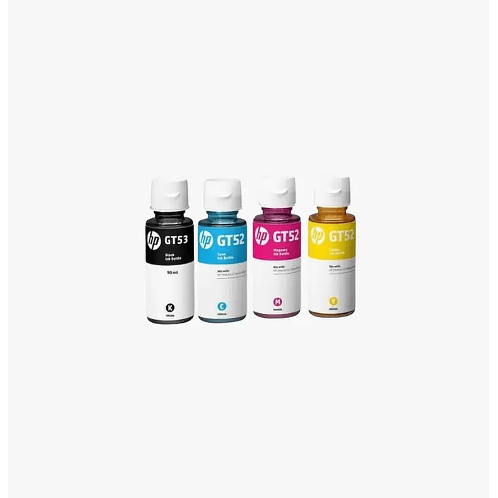 Pack Tinta HP 4 Colores Original GT53 - GT52 2