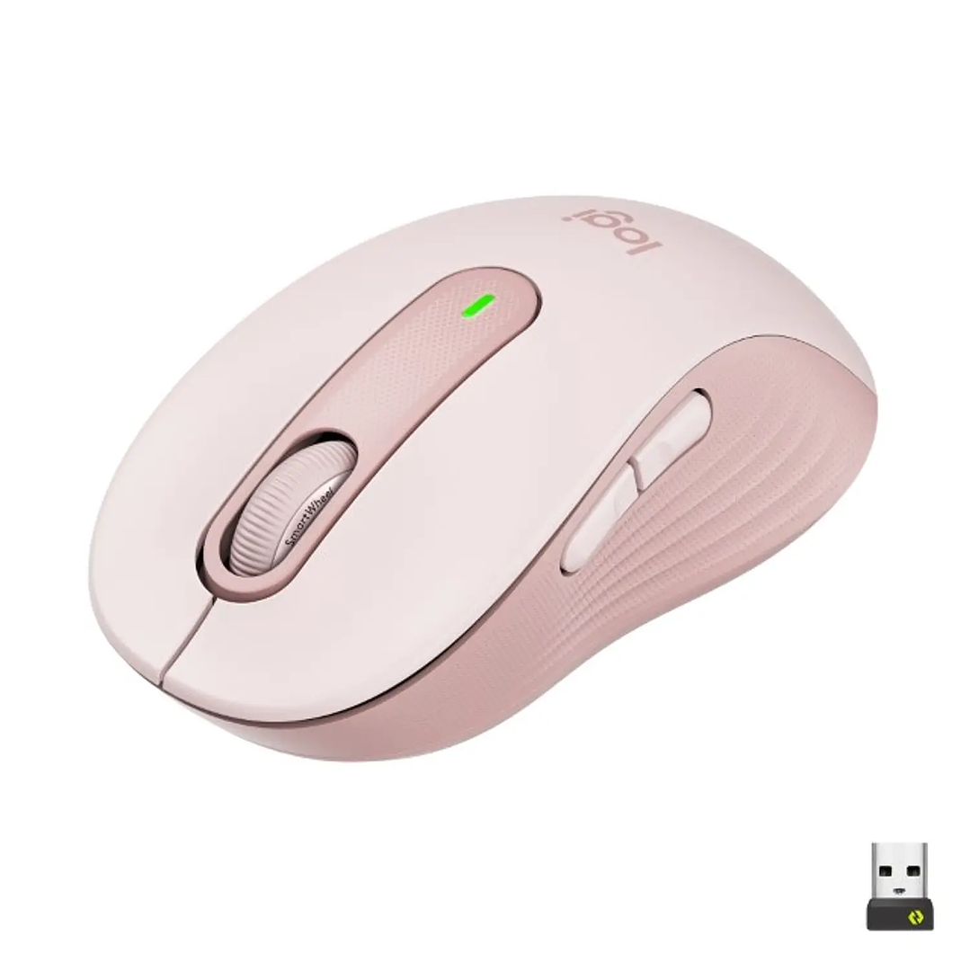 Mouse Inalámbrico Logitech Signature M650 M Rosa Bluetooth 1
