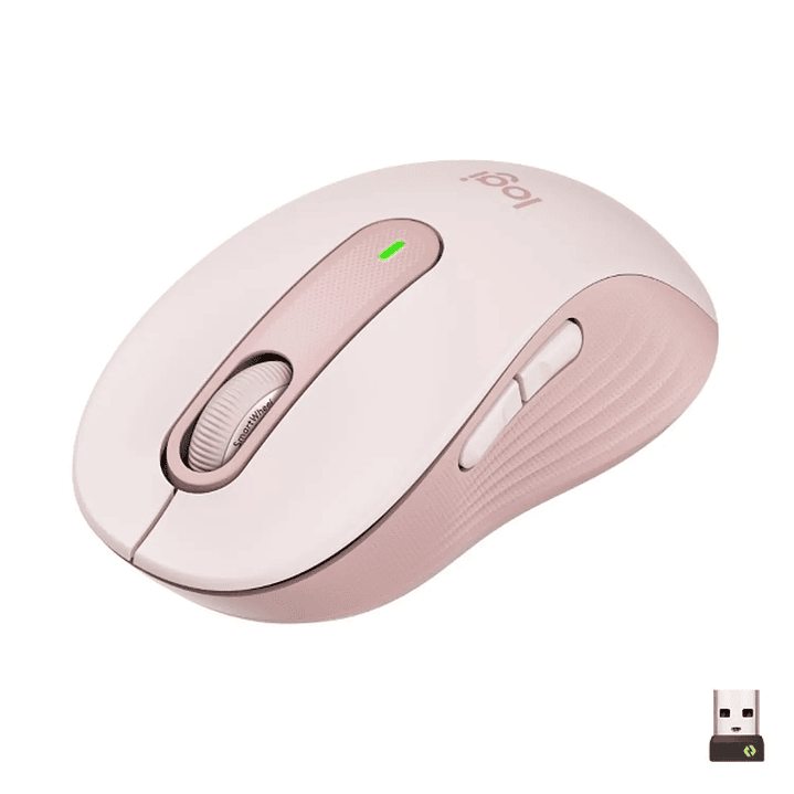 Mouse Inalámbrico Logitech Signature M650 M Rosa Bluetooth 1