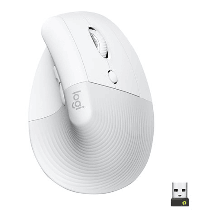 Mouse Vertical Logitech Lift Ergonómico Inalámbrico Blanco 1
