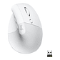 Mouse Vertical Logitech Lift Ergonómico Inalámbrico Blanco - Miniatura 1