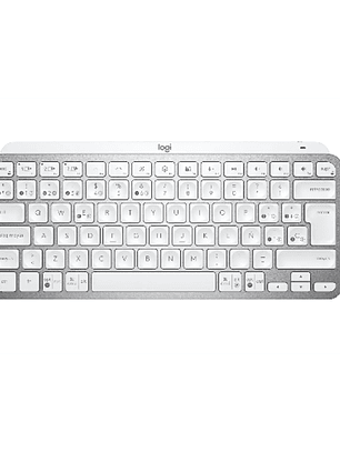 Teclado Logitech MX Keys Mini Español Bluetooth Gris Pálido