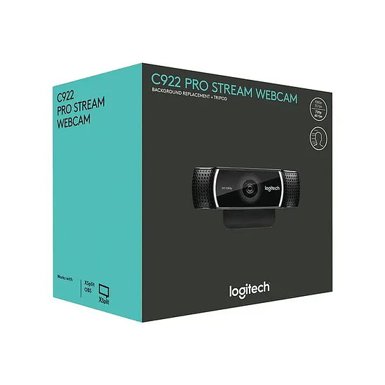 Webcam Logitech C922 Pro Stream Full HD 1080p USB 4
