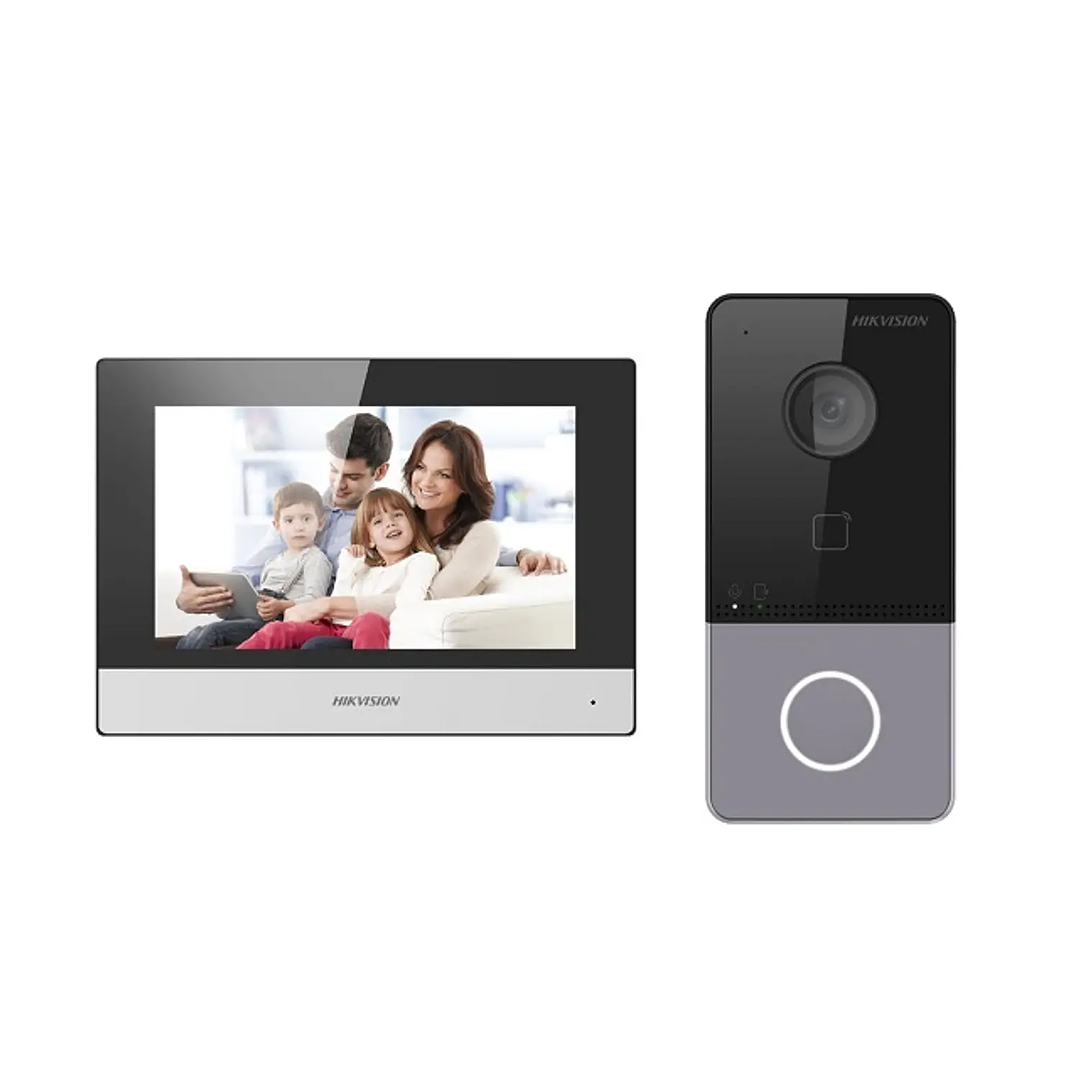 Kit Video Portero IP Hikvision DS-KIS603-P WiFi Pantalla 1