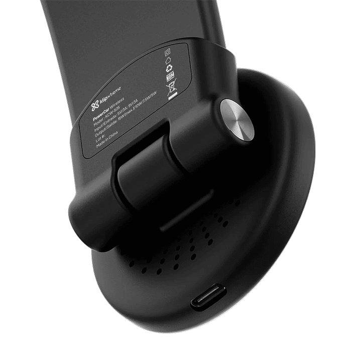 Cargador Inalámbrico Auto Klip Xtreme 15W PowerCar USB-C 4