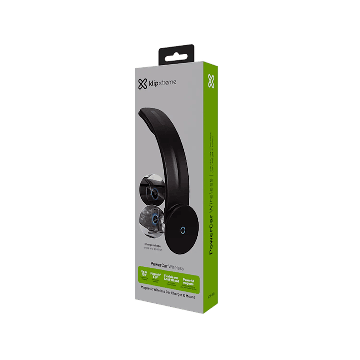 Cargador Inalámbrico Auto Klip Xtreme 15W PowerCar USB-C 5