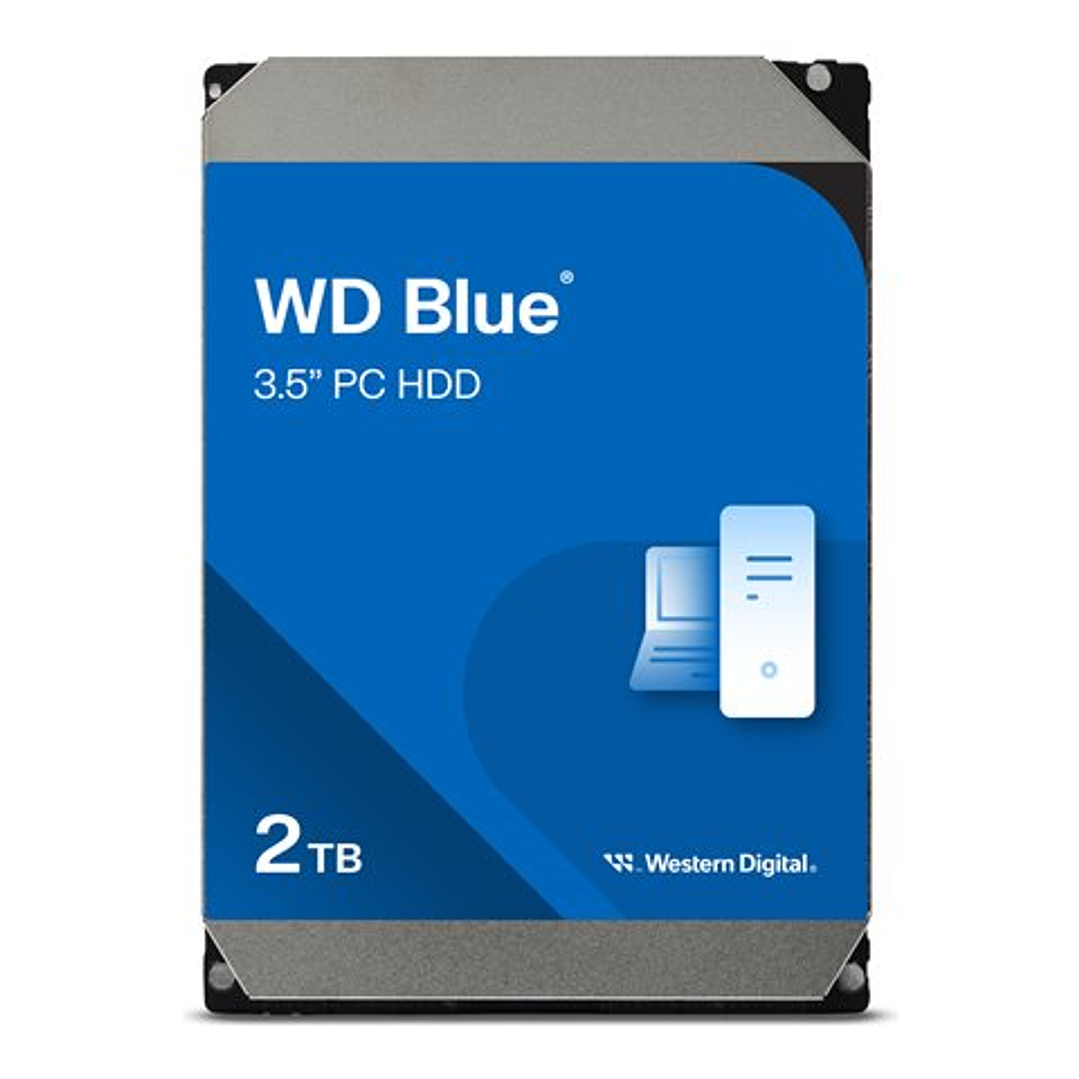 Disco Duro WD Blue 2TB 7200RPM 3.5 SATA3 256MB 3