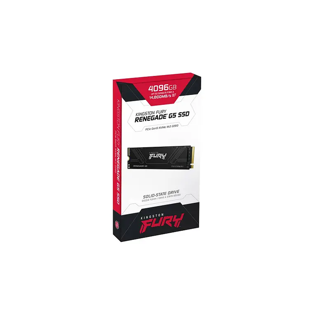 Unidad SSD Kingston Fury Renegade 4TB NVMe PCIe 4.0 Alto Rendimiento 1