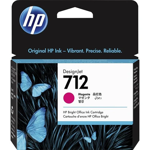 Cartucho de Tinta HP 712 Magenta Original 29ml