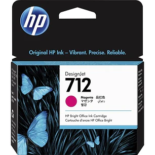 Cartucho de Tinta HP 712 Magenta Original 29ml