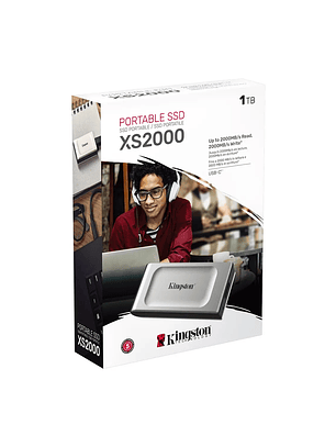 Unidad SSD Externo Kingston XS2000 1TB USB-C 2000MB/s Portátil