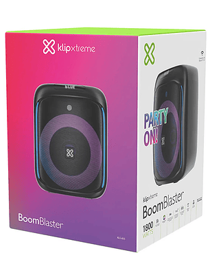 Parlante Klip Xtreme BoomBlaster 1800W Bluetooth 7H