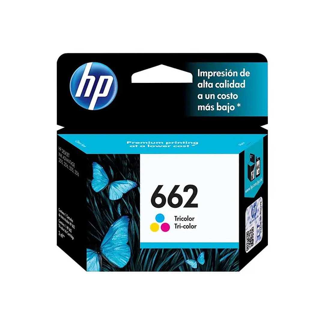 Cartucho HP 662 Tricolor Original DeskJet 1