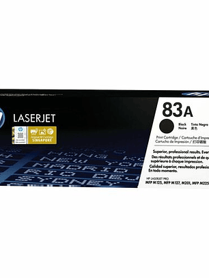 Cartucho de Tóner HP 83A Negro Original (CF283A)