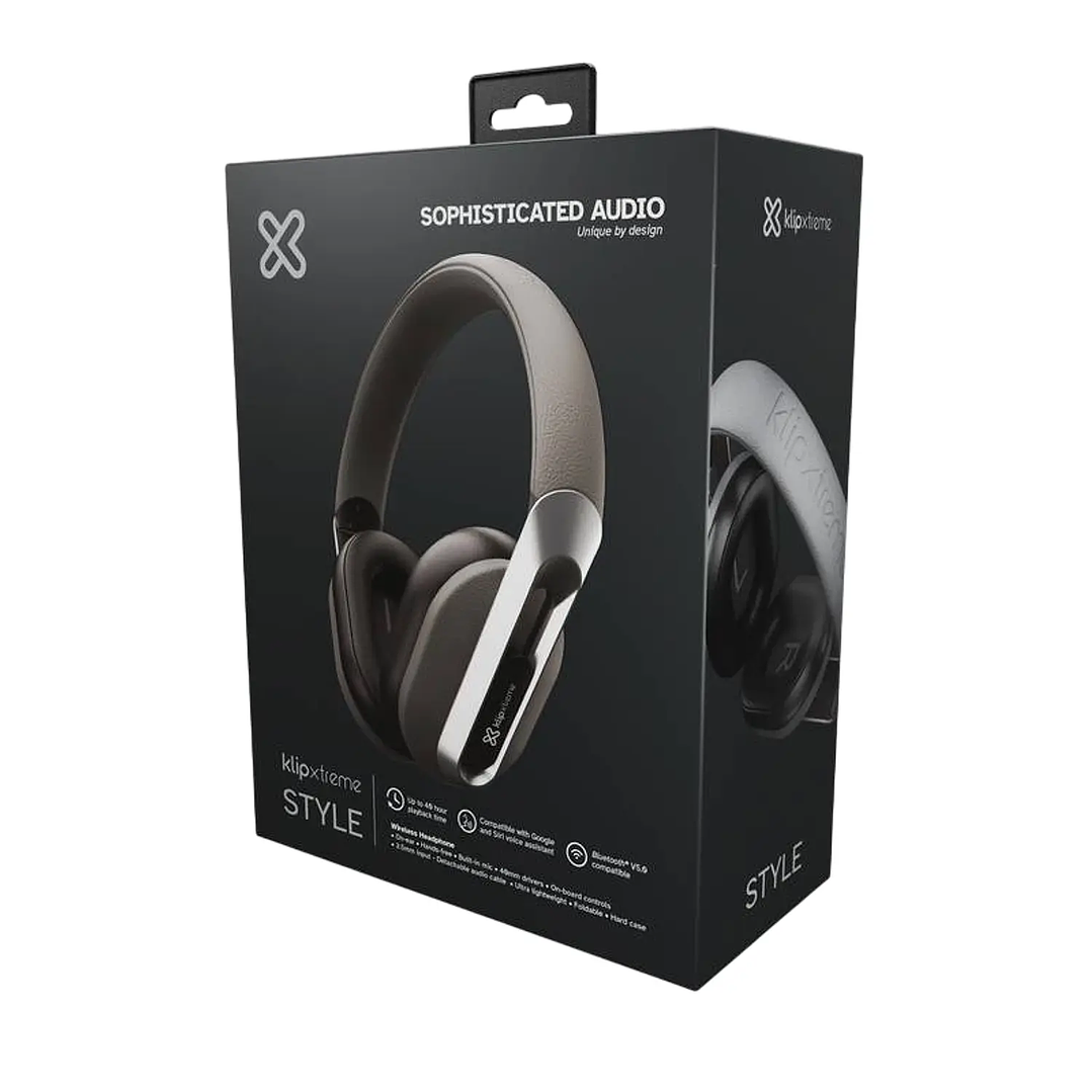 Audífonos Klip Xtreme KWH-750GR Bluetooth 40H Gris 3