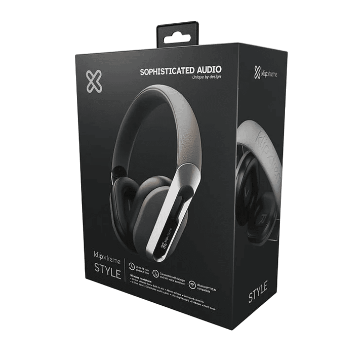 Audífonos Klip Xtreme KWH-750GR Bluetooth 40H Gris 3