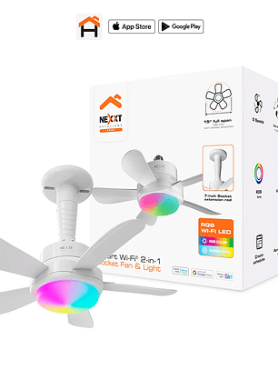 Ventilador Techo Nexxt NHA-F100 Smart RGB WiFi