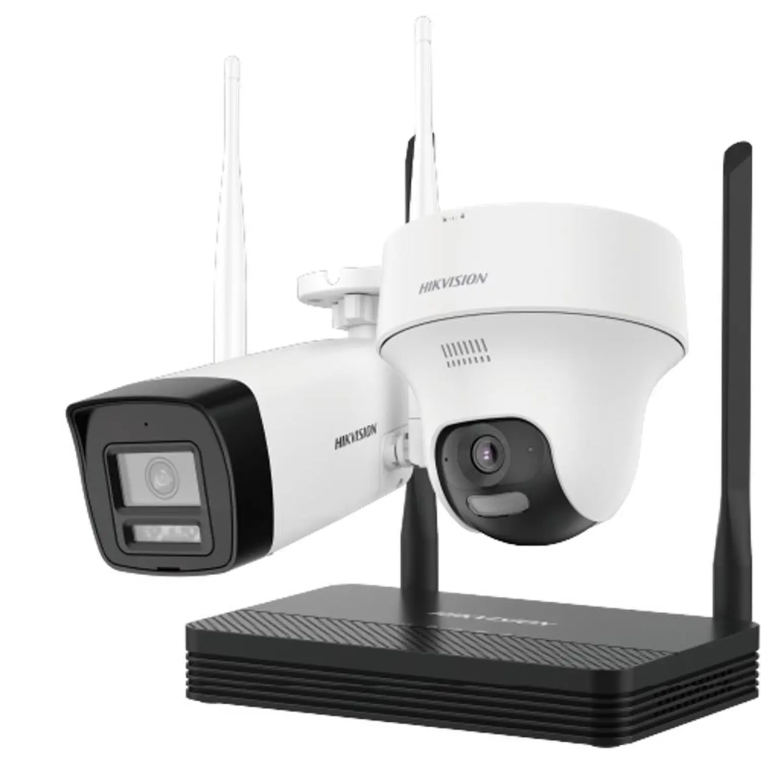 Kit Seguridad Hikvision WiFi 4CH 2MP Bullet + Turret 1