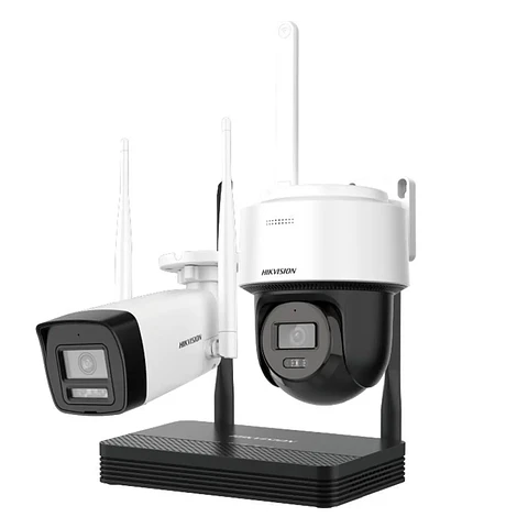 Kit Seguridad Hikvision WiFi 2MP Bullet + PT Domo