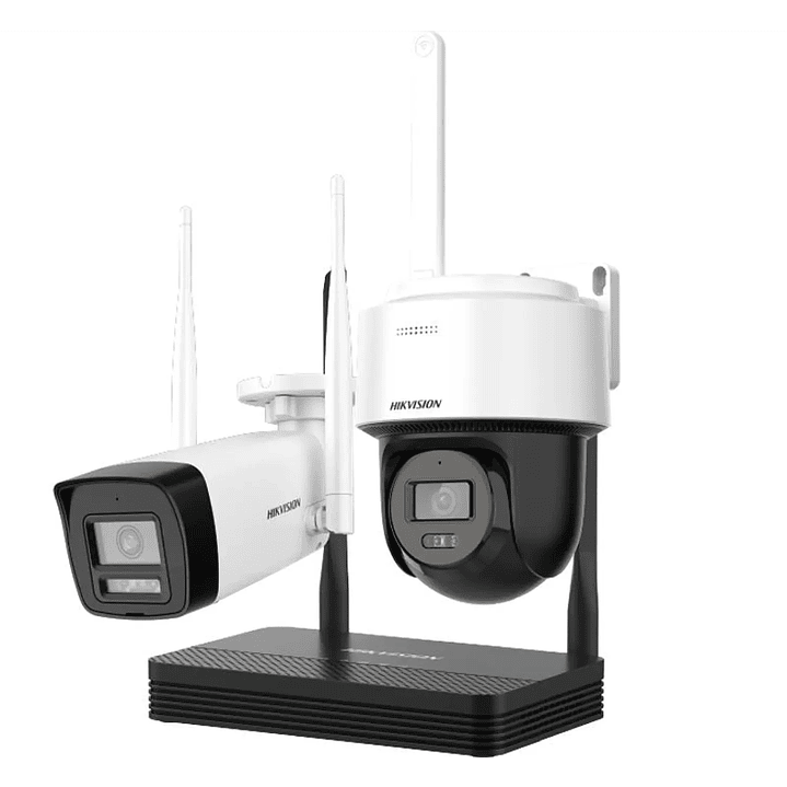Kit Seguridad Hikvision WiFi 2MP Bullet + PT Domo 1