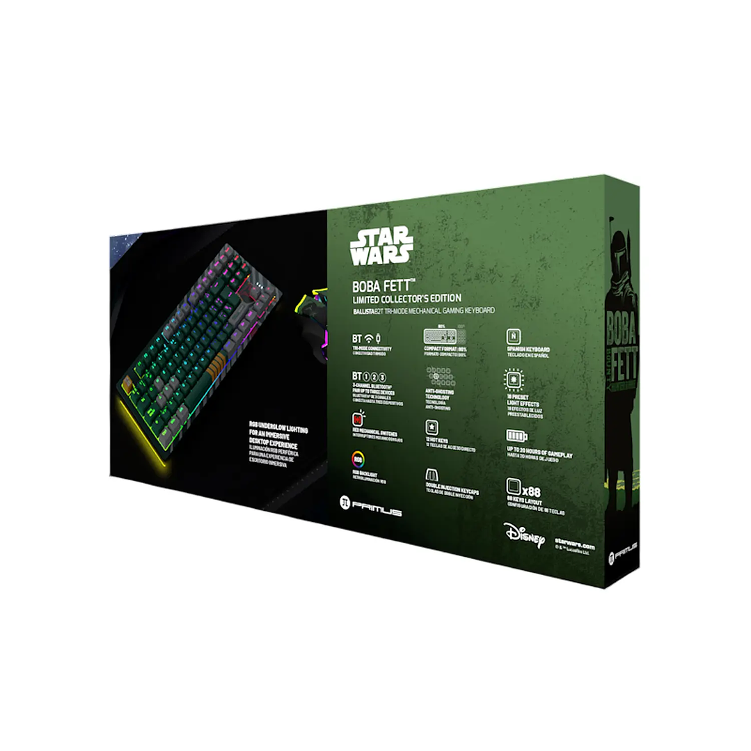 Teclado Primus Gaming Boba Fett 88 Wireless RGB 7