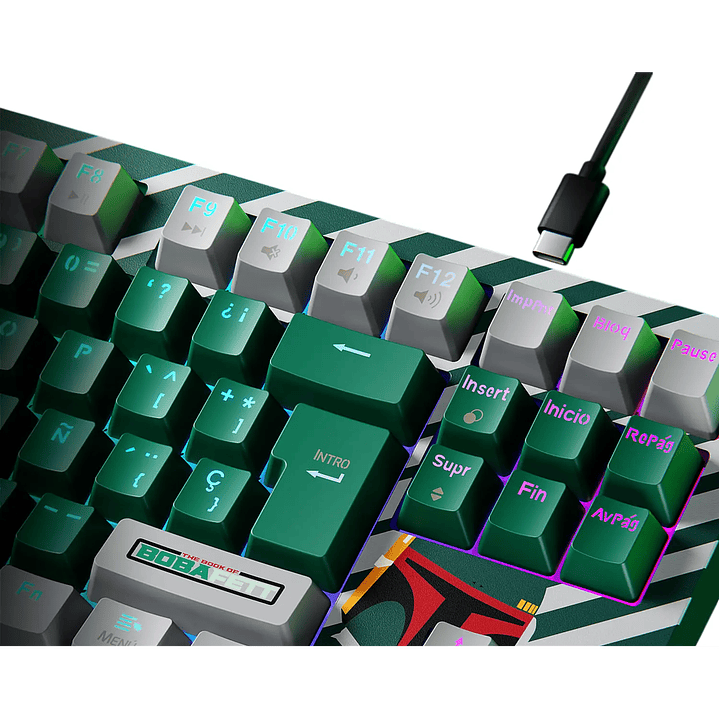 Teclado Primus Gaming Boba Fett 88 Wireless RGB 4