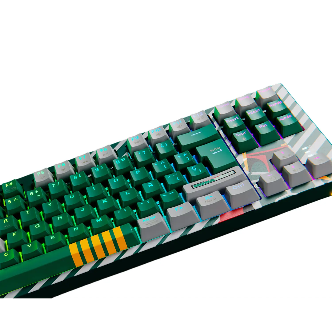 Teclado Primus Gaming Boba Fett 88 Wireless RGB 1