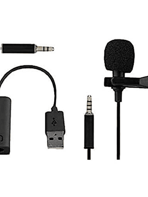 Micrófono Lavalier Vivitar VIVMIC101 Streaming USB