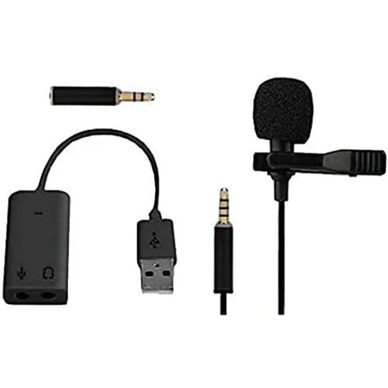 Micrófono Lavalier Vivitar VIVMIC101 Streaming USB 2