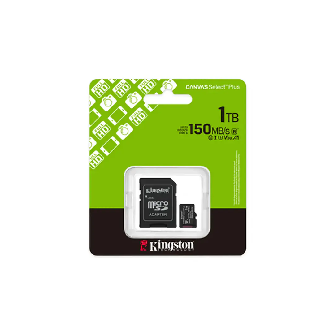 MicroSD Kingston Canvas Select Plus 1TB Clase 10 4
