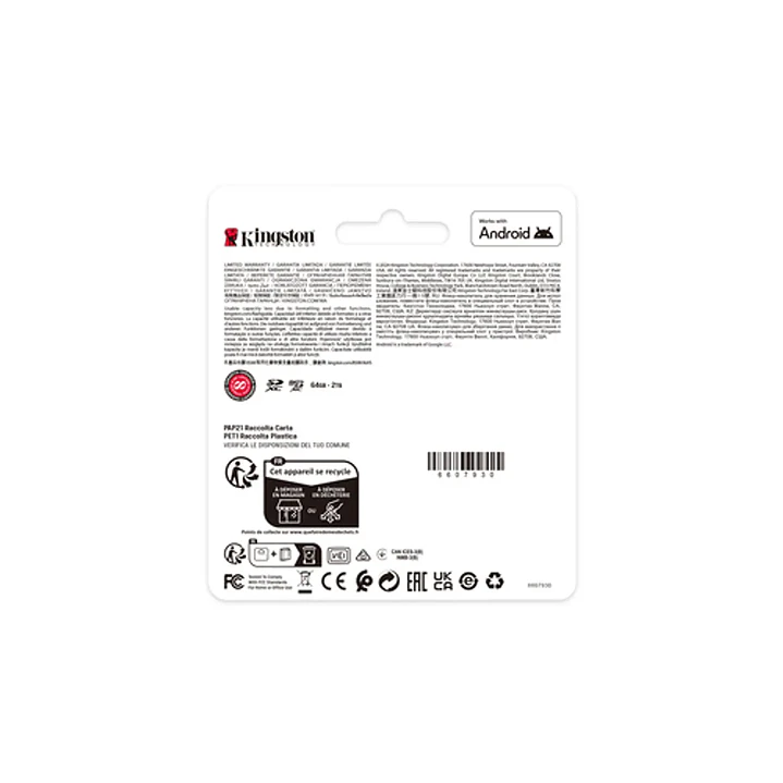 MicroSD Kingston Canvas Select Plus 1TB Clase 10 5