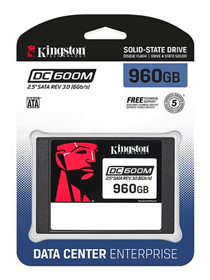 Unidad SSD Kingston DC600M 960GB SATA 2.5 560/530 MB/s