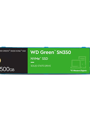 Unidad SSD WD Green SN350 500GB NVMe M.2 2280 PCIe 3.0