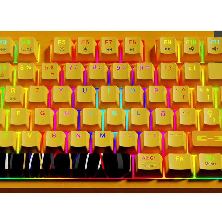 Teclado Gamer Primus C3PO 88 Teclas Wireless RGB Español 2