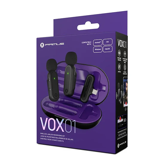 Micrófono Lavalier Primus Gaming PMI-L10BT Wireless 6