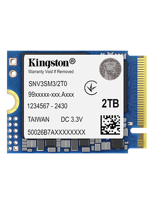 Unidad SSD Kingston 2TB M.2 2230 NVMe Interno SNV3SM3