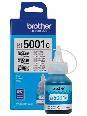 Tinta Brother BT5001C Cian Original Botella