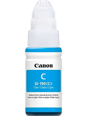 Tinta Canon GI-190 C Cian Original PIXMA G2100 G3100