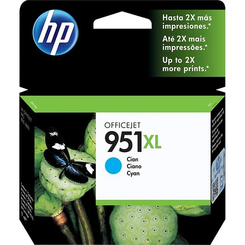 Tinta HP 951XL Cian Original Alto Rendimiento
