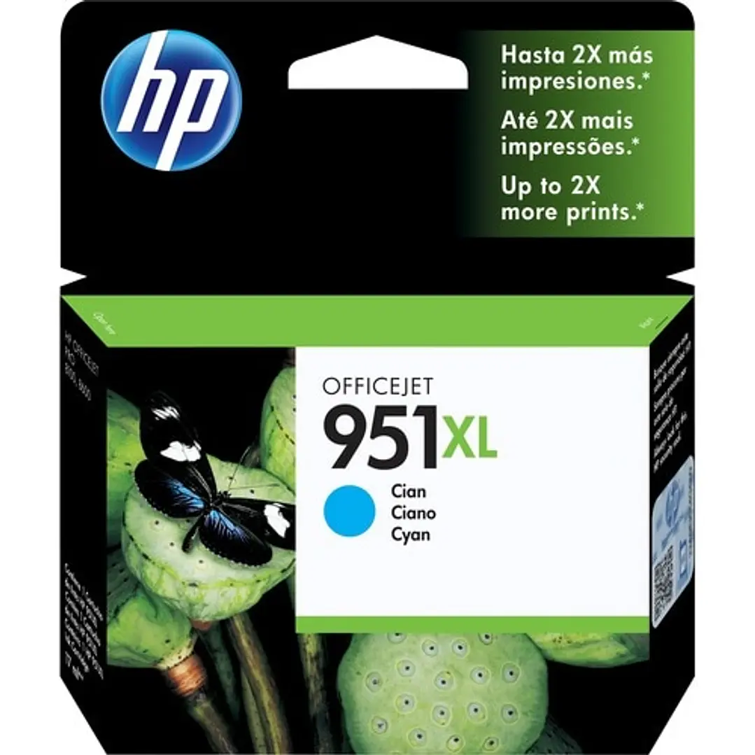 Tinta HP 951XL Cian Original Alto Rendimiento 1