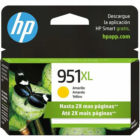 Tinta HP 951XL Amarillo Original Alto Rendimiento
