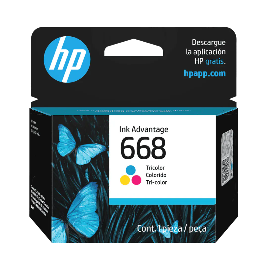 Tinta HP 668 Tricolor Original DeskJet Plus 1