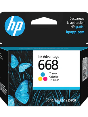 Tinta HP 668 Tricolor Original DeskJet Plus