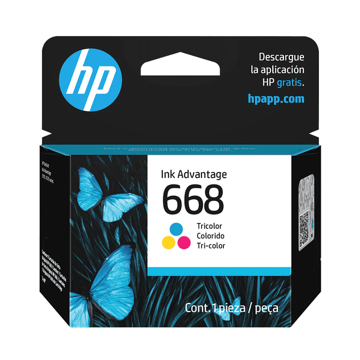 Tinta HP 668 Tricolor Original DeskJet Plus 1