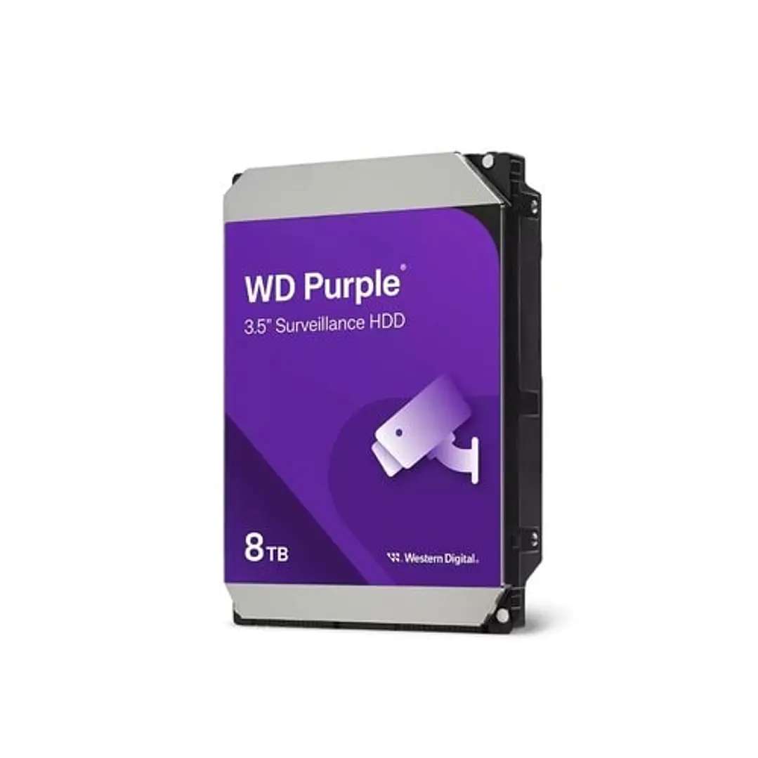 Disco Duro WD Purple 8TB CCTV 24/7 SATA 3.5 1